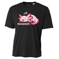 Relaxolotl Axolotls Cooling Performance Crew T-Shirt