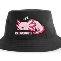 Relaxolotl Axolotls Sustainable Bucket Hat