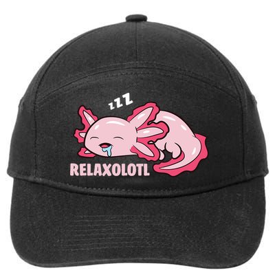 Relaxolotl Axolotls 7-Panel Snapback Hat