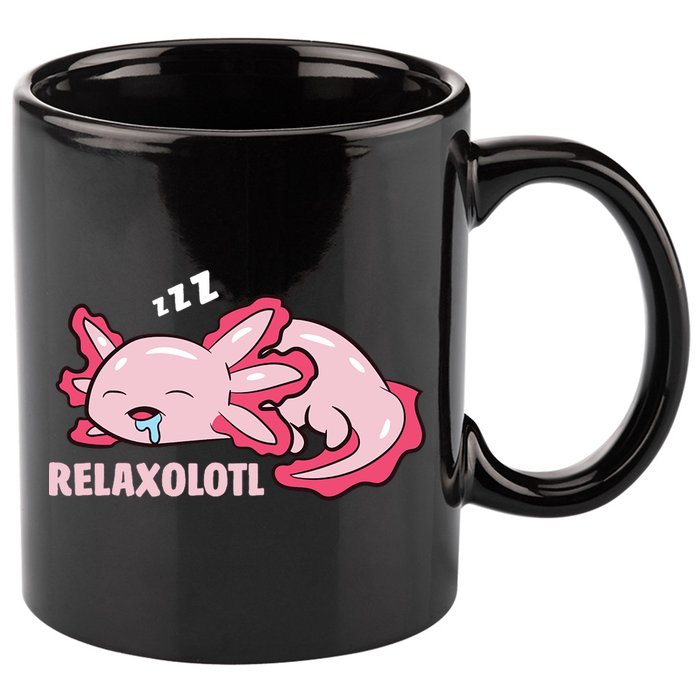 Relaxolotl Axolotls 11oz C Handle Ceramic Mug