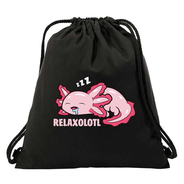 Relaxolotl Axolotls Drawstring Bag