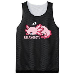 Relaxolotl Axolotls Mesh Reversible Basketball Jersey Tank