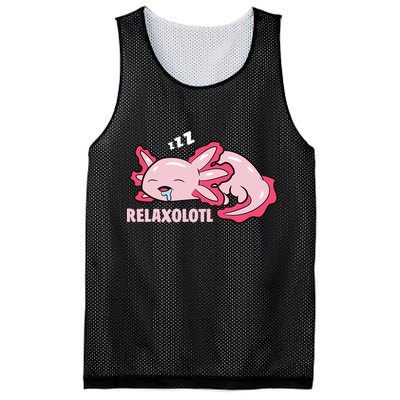 Relaxolotl Axolotls Mesh Reversible Basketball Jersey Tank