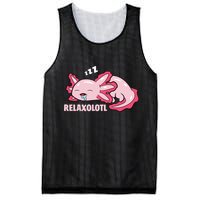 Relaxolotl Axolotls Mesh Reversible Basketball Jersey Tank
