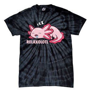 Relaxolotl Axolotls Tie-Dye T-Shirt