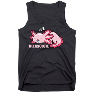 Relaxolotl Axolotls Tank Top