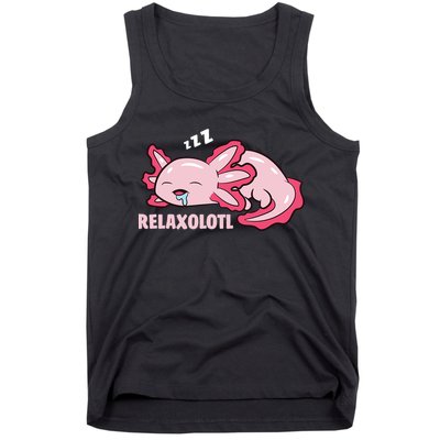 Relaxolotl Axolotls Tank Top