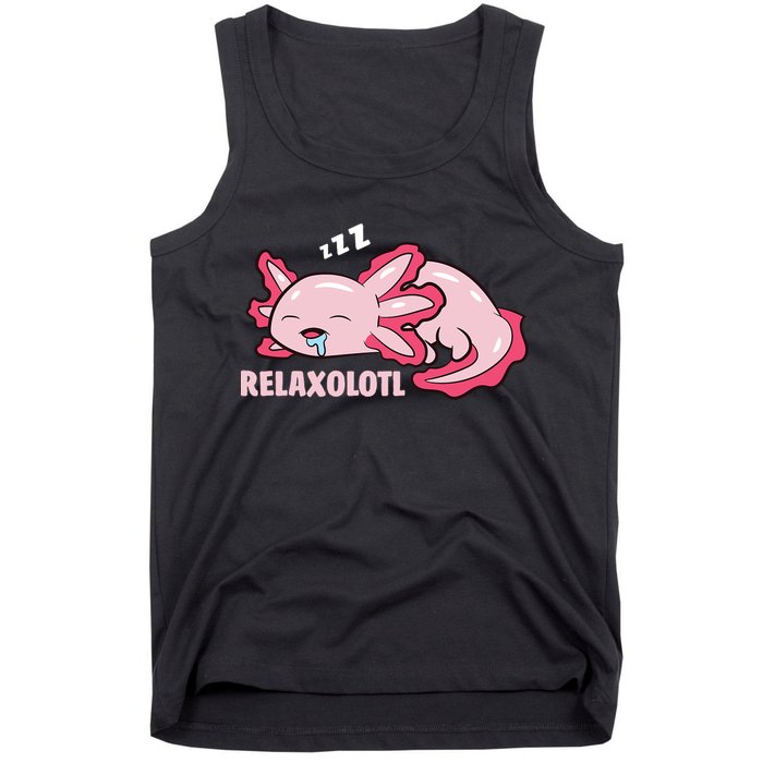 Relaxolotl Axolotls Tank Top