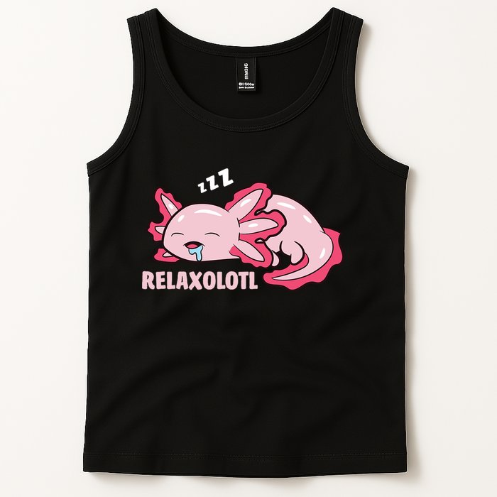 Relaxolotl Axolotls Tank Top