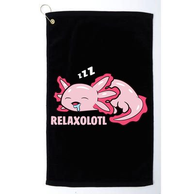 Relaxolotl Axolotls Golf Towel