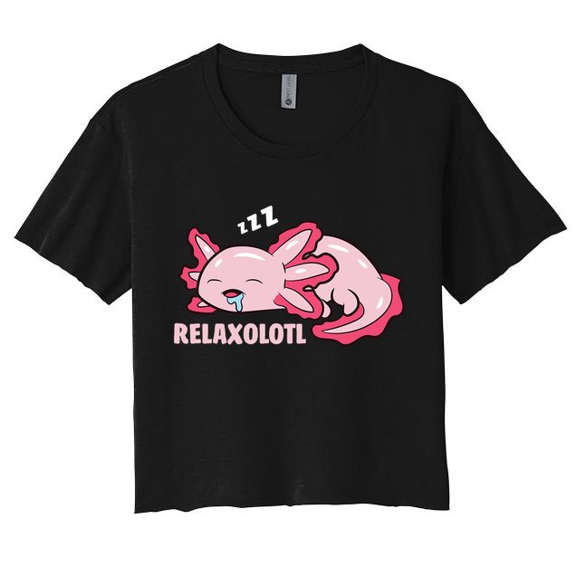 Relaxolotl Axolotls Crop Top