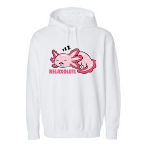 Relaxolotl Axolotls Garment-Dyed Fleece Hoodie