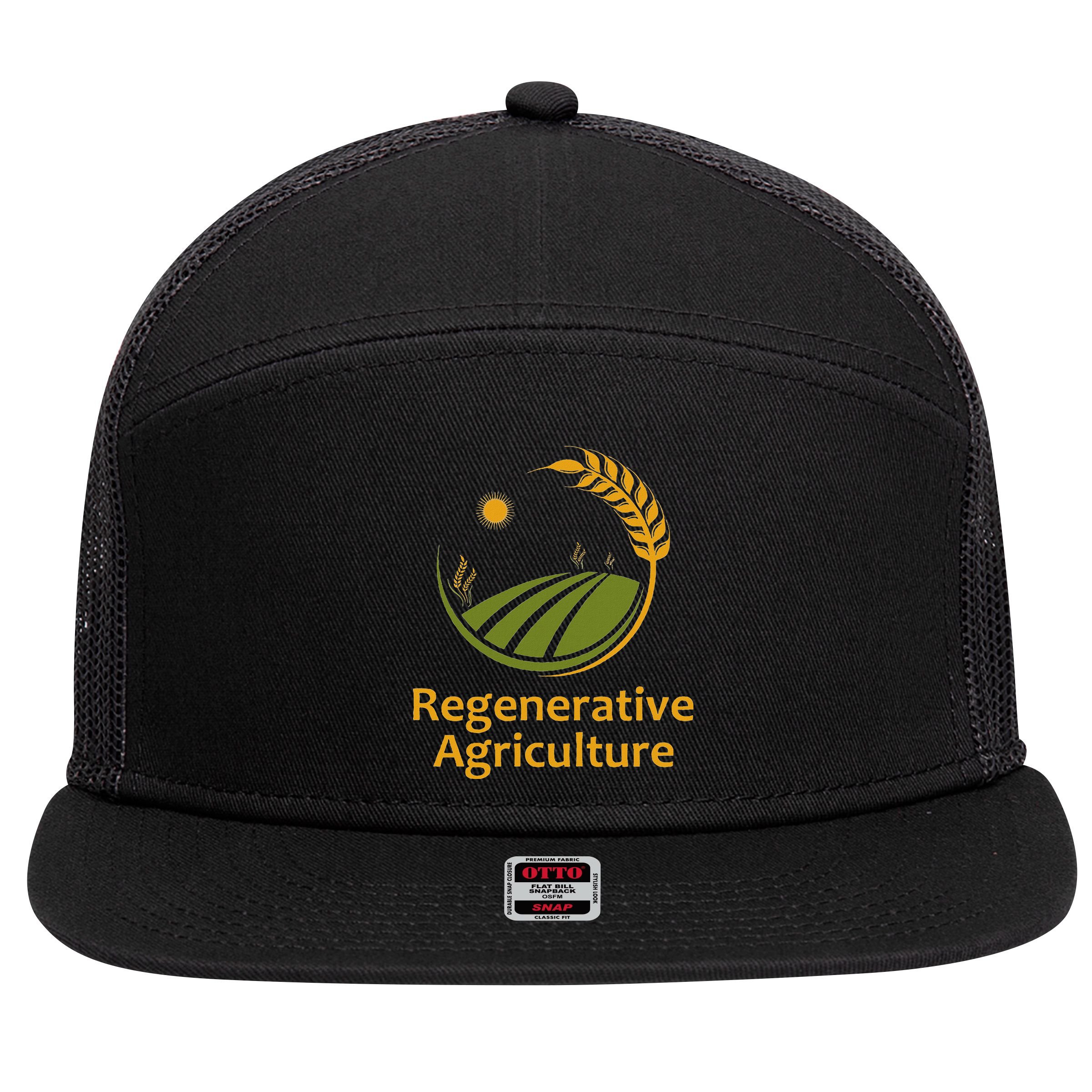 Regenerative Agriculture 7 Panel Mesh Trucker Snapback Hat
