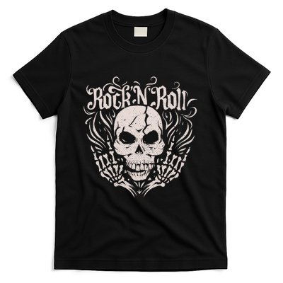 Rock And Roll Skeleton Hand T-Shirt