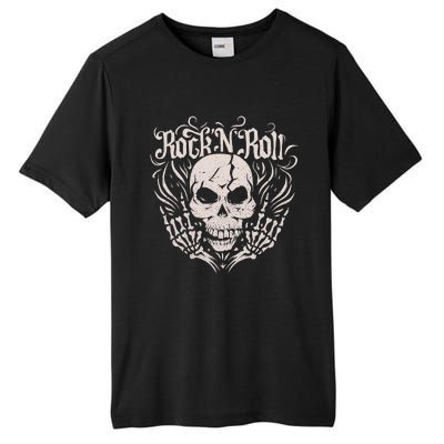 Rock And Roll Skeleton Hand Tall Fusion ChromaSoft Performance T-Shirt