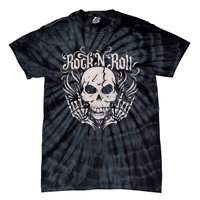 Rock And Roll Skeleton Hand Tie-Dye T-Shirt