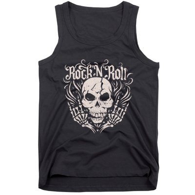 Rock And Roll Skeleton Hand Tank Top