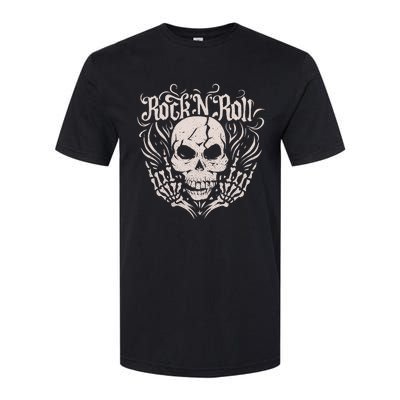 Rock And Roll Skeleton Hand Softstyle CVC T-Shirt