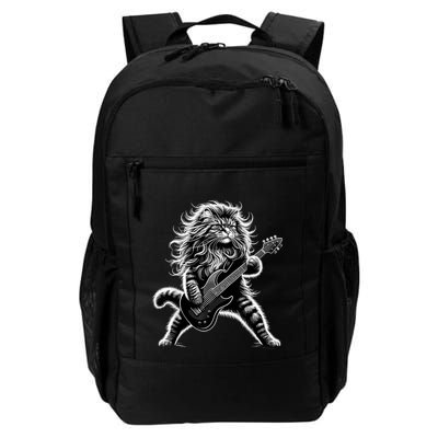 Rock And Roll Cat Playing Guitar Backpack
