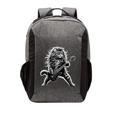 Rock And Roll Cat Playing Guitar Vector Backpack