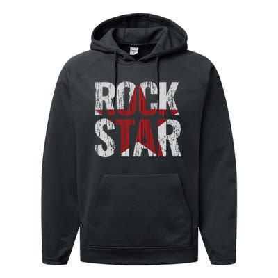 Rock And Roll Star Performance Fleece Hoodie