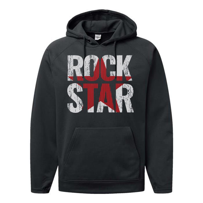 Rock And Roll Star Performance Fleece Hoodie