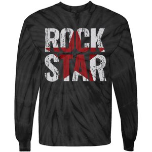 Rock And Roll Star Tie-Dye Long Sleeve Shirt