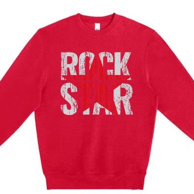 Rock And Roll Star Premium Crewneck Sweatshirt