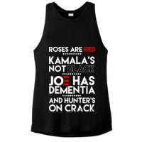 Roses Are Red Kamala's Not Black Joe Has Dementia And Hunters On Crack Ladies PosiCharge Tri-Blend Wicking Tank