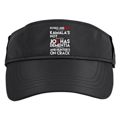Roses Are Red Kamala's Not Black Joe Has Dementia And Hunters On Crack Adult Drive Performance Visor