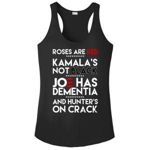 Roses Are Red Kamala's Not Black Joe Has Dementia And Hunters On Crack Ladies PosiCharge Competitor Racerback Tank