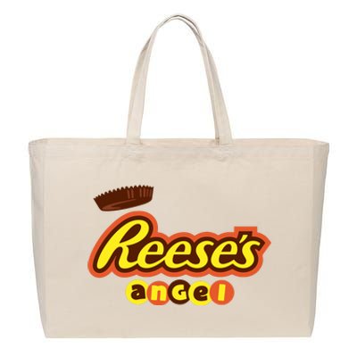 Reeses Angel Cotton Canvas Jumbo Tote