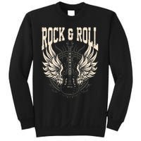 Rock And Roll Lover Gifts Cool Electric Guitar Concert Band Sweatshirt