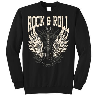 Rock And Roll Lover Gifts Cool Electric Guitar Concert Band Sweatshirt