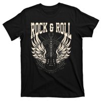 Rock And Roll Lover Gifts Cool Electric Guitar Concert Band T-Shirt