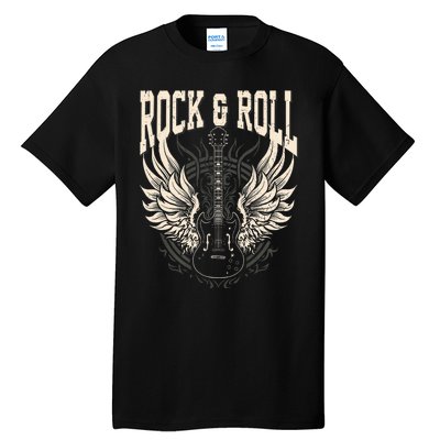 Rock And Roll Lover Gifts Cool Electric Guitar Concert Band Tall T-Shirt