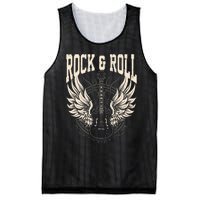 Rock And Roll Lover Gifts Cool Electric Guitar Concert Band Mesh Reversible Basketball Jersey Tank