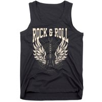 Rock And Roll Lover Gifts Cool Electric Guitar Concert Band Tank Top