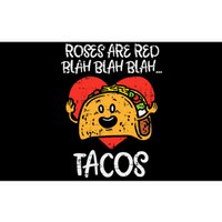 Roses Are Red Blah Tacos Funny Valentine Day Food Lover Gift Bumper Sticker