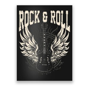 Rock And Roll Lover Gifts Cool Electric Guitar Concert Band Poster