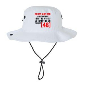 Roses Are Red People Are Fake I Stay To Myself First 48 Legacy Cool Fit Booney Bucket Hat