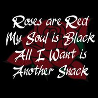 Roses Are Red My Soul Is Black All I Want Is Another Snack Cropped Pullover Crew