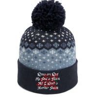 Roses Are Red My Soul Is Black All I Want Is Another Snack The Baniff Cuffed Pom Beanie