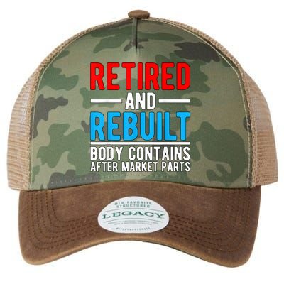 Retired and Rebuilt Hip Knee Replacement Parts Legacy Tie Dye Trucker Hat