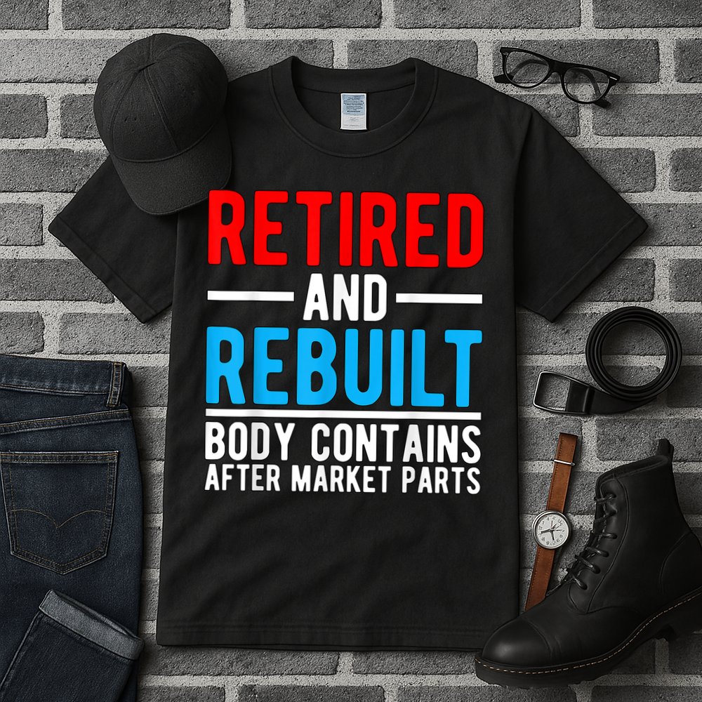 Retired and Rebuilt Hip Knee Replacement Parts Tall T-Shirt