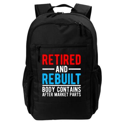 Retired and Rebuilt Hip Knee Replacement Parts Backpack