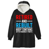Retired and Rebuilt Hip Knee Replacement Parts Hooded Wearable Blanket