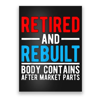 Retired and Rebuilt Hip Knee Replacement Parts Poster