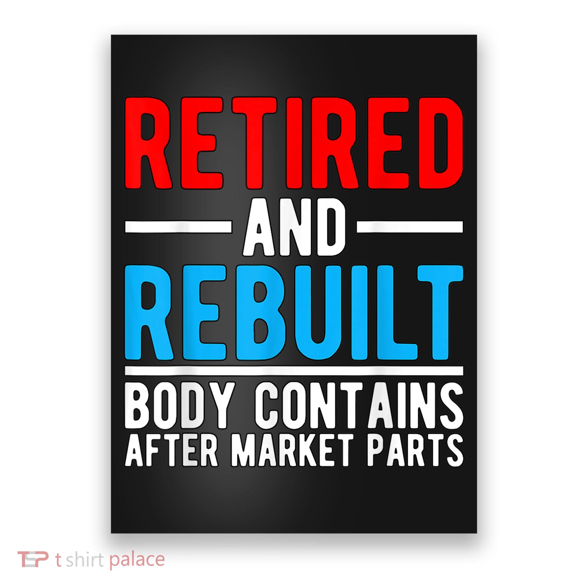 Retired and Rebuilt Hip Knee Replacement Parts Poster