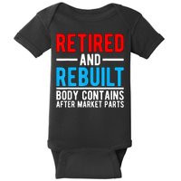 Retired and Rebuilt Hip Knee Replacement Parts Baby Bodysuit